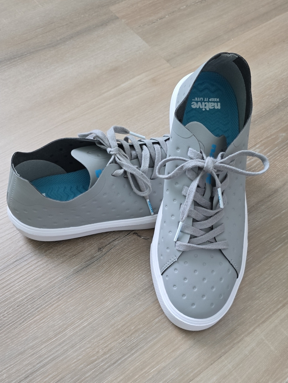 Native Monaco Grey Unisex Sneakers - Picture 1 of 6